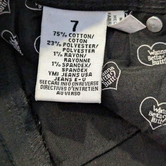 YMI High Rise Black Distressed Jeans Perfect Condition Sized 7 - Picture 8 of 10